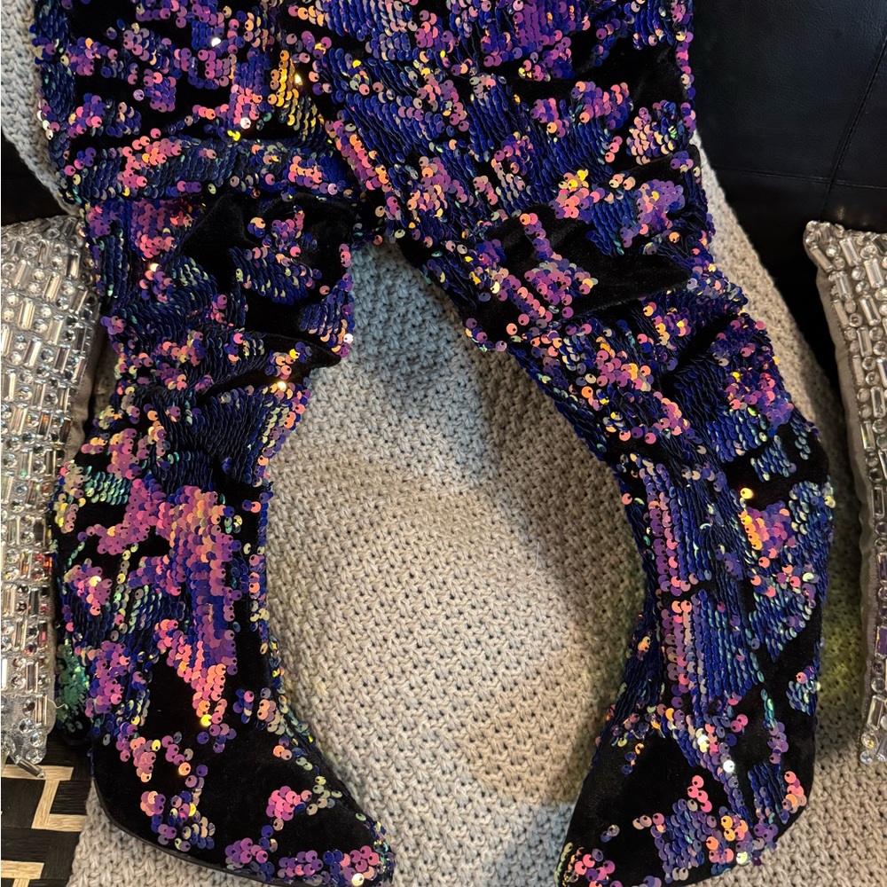 Women Sequin Boots